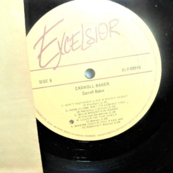 SIGNED Carroll Baker Record LP Vinyl Record Pickwick #XLP-88010 Vinyl Lp Record - Picture 2 of 4